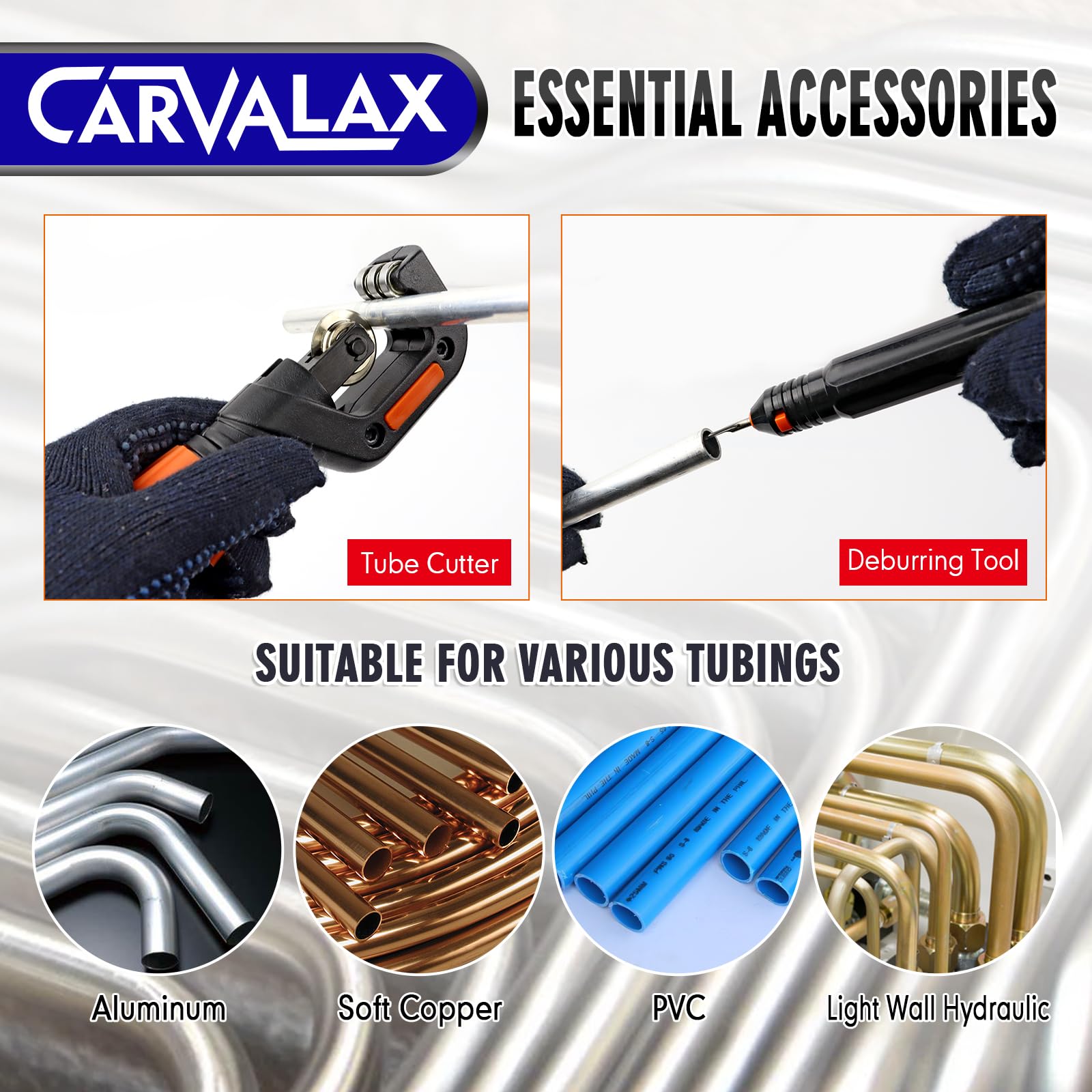 CARVALAX one-half-inch head for medium-diameter copper and aluminum bends