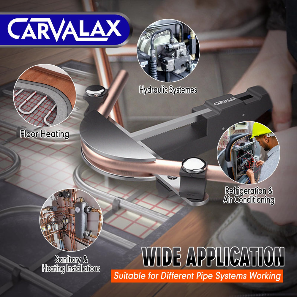 CARVALAX three-quarter-inch head supports larger pipes for robust results