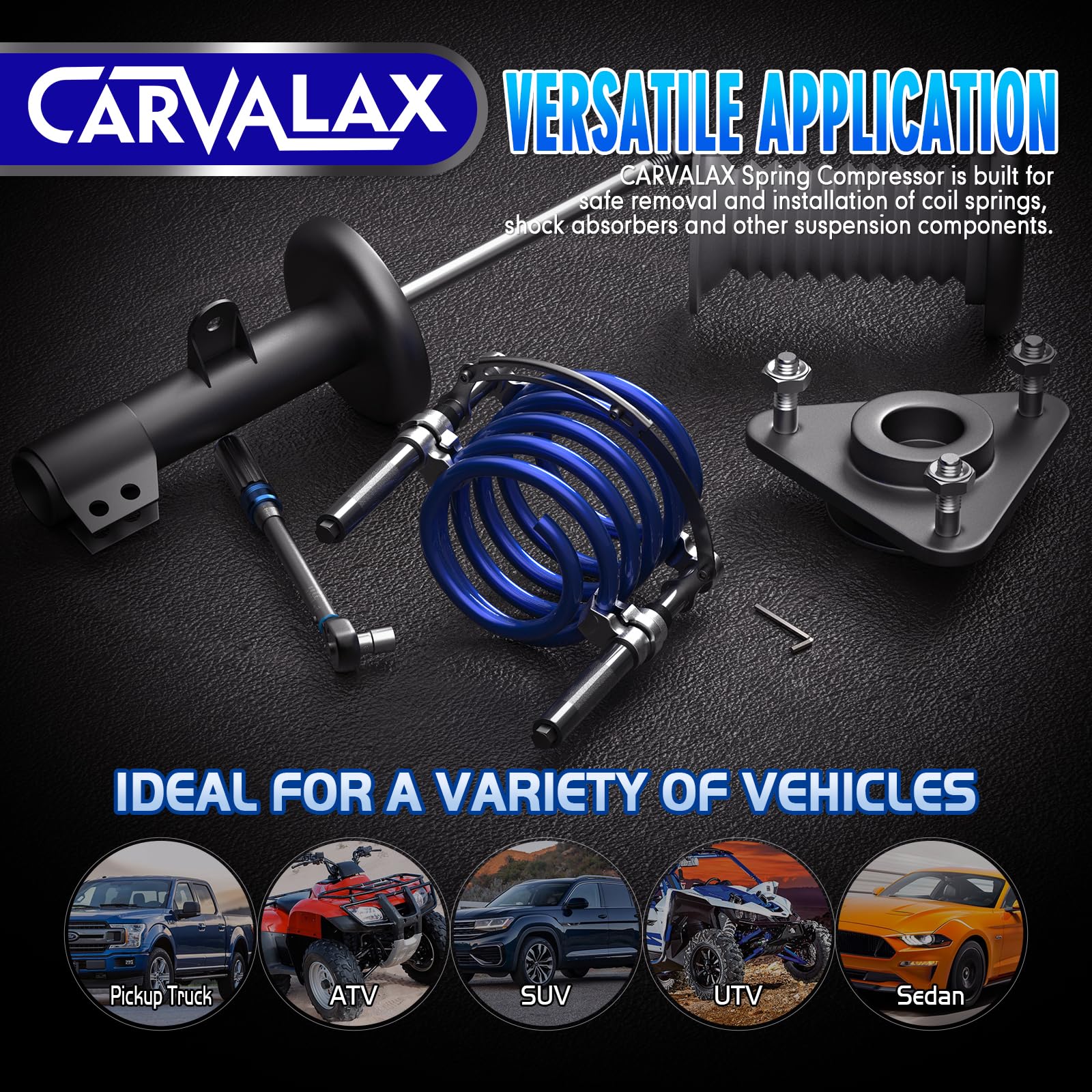 CARVALAX greased threads enable smooth operation and even compression.