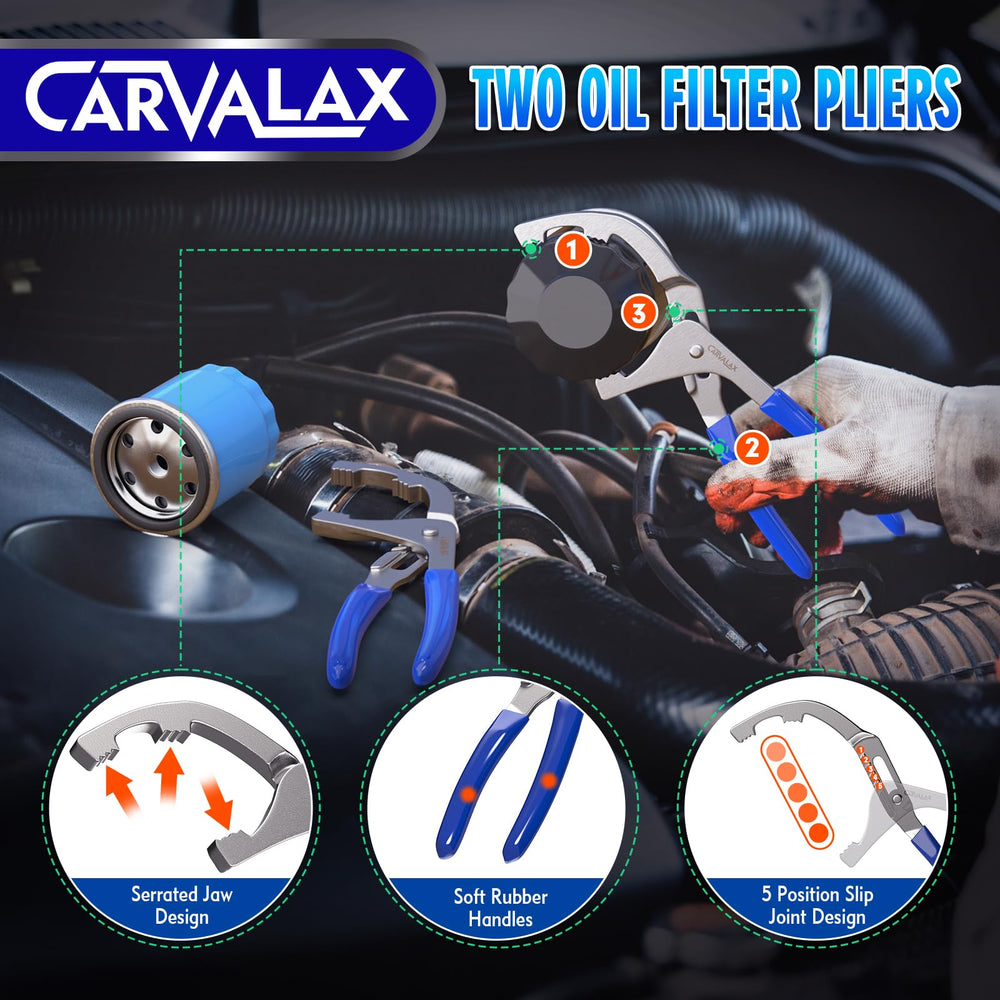 CARVALAX ratchet adapter from 1/2 to 3/8 inch for versatility.