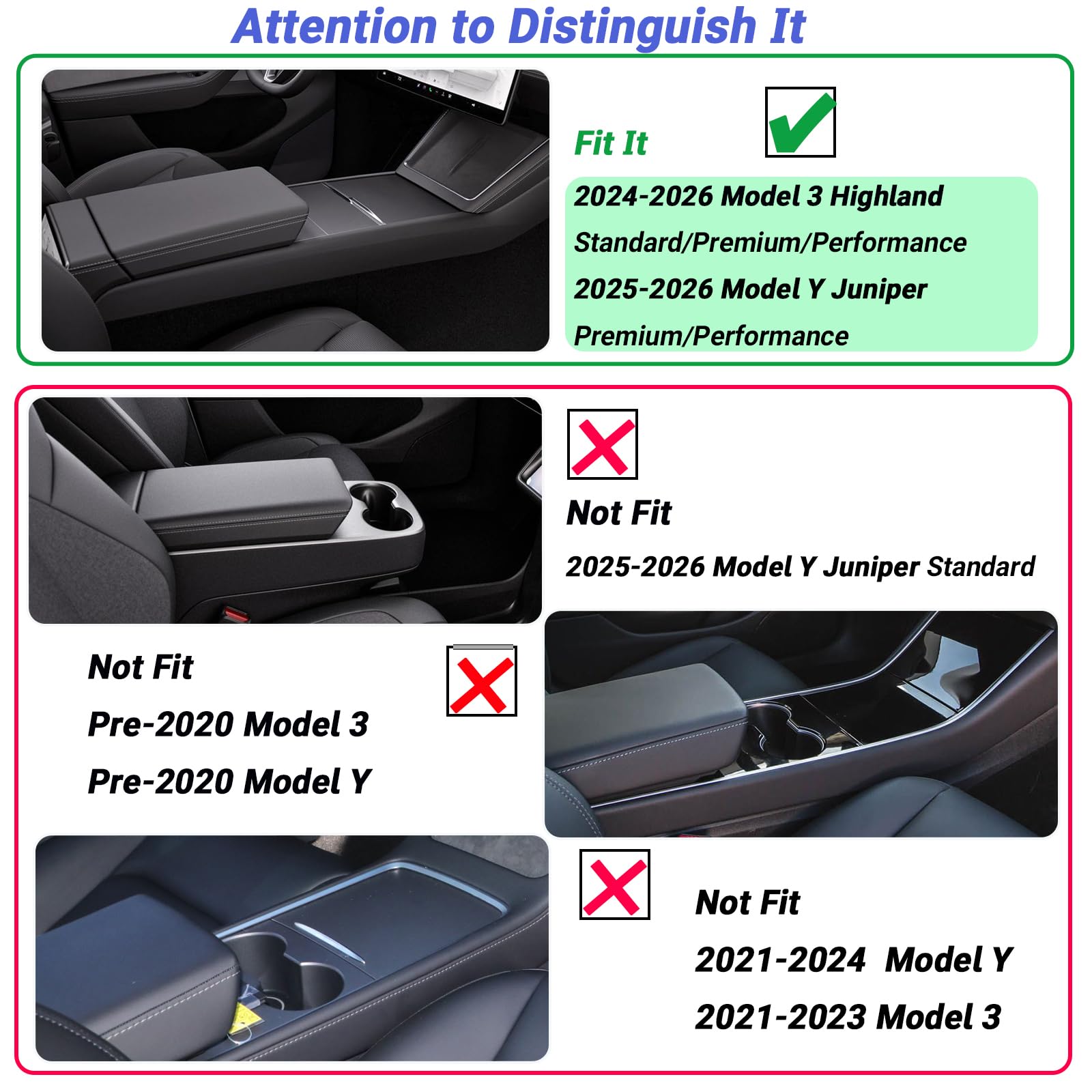 Carwiner center console organizer for Model 3 Highland keeps items within reach