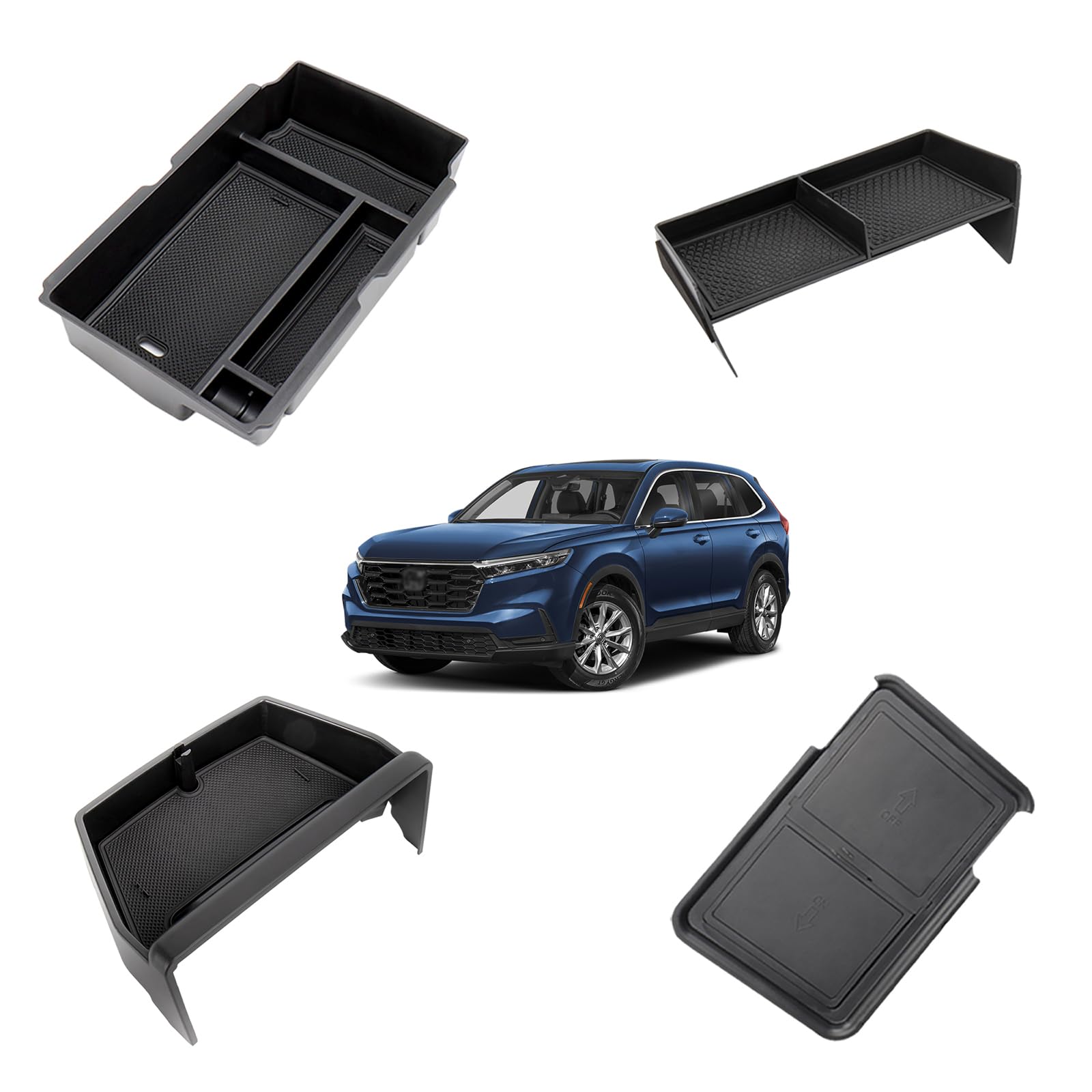 Carwiner center-console organizer setup keeps essentials neatly within reach