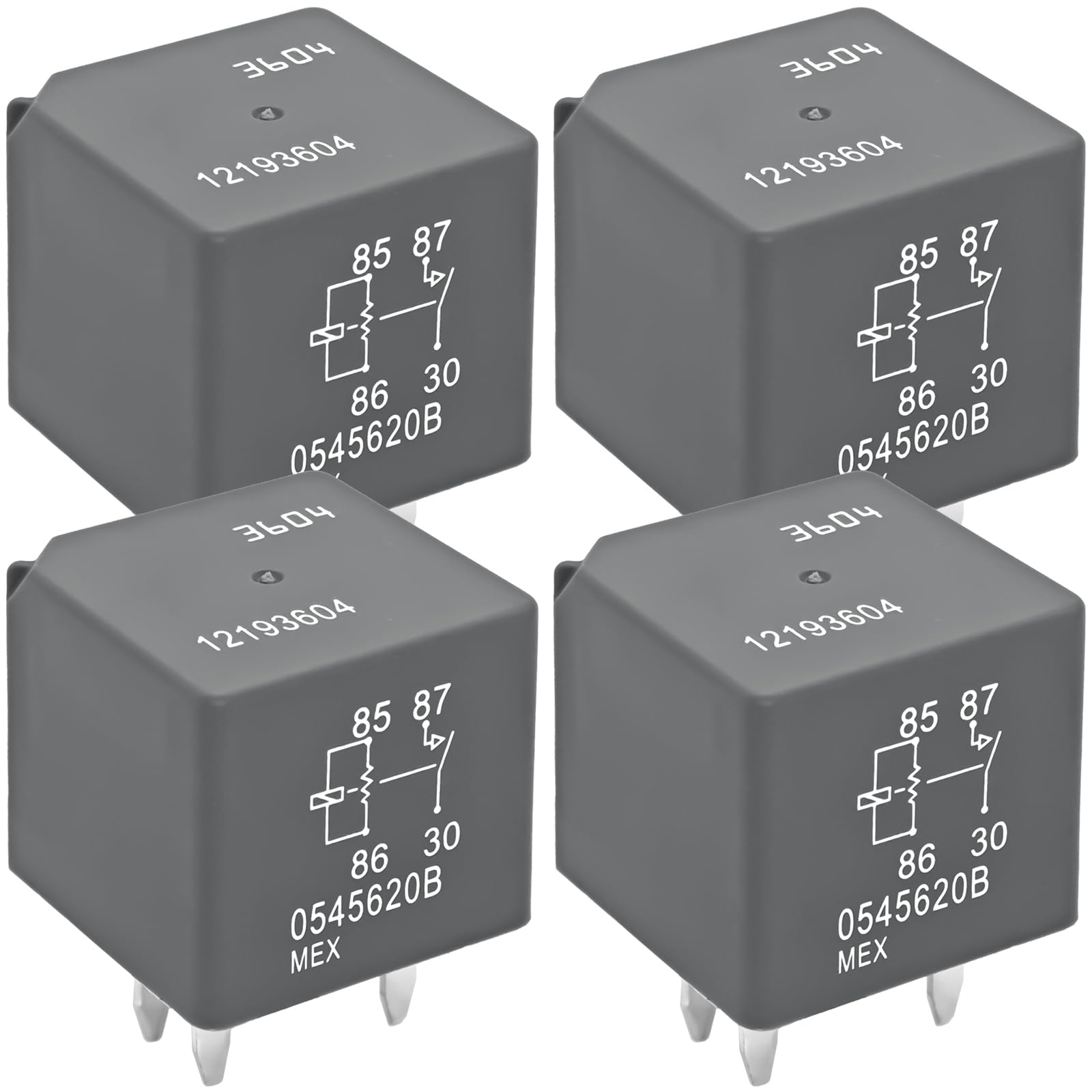 Casalytics relay 12193604 pack four ready for automotive replacement