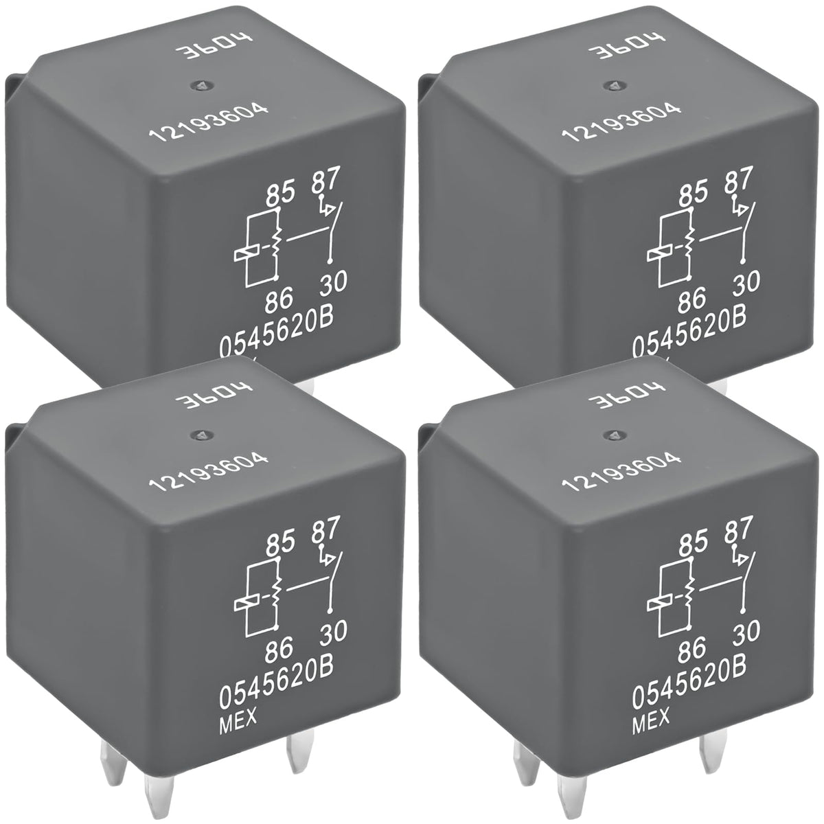 Casalytics relay 12193604 pack four ready for automotive replacement