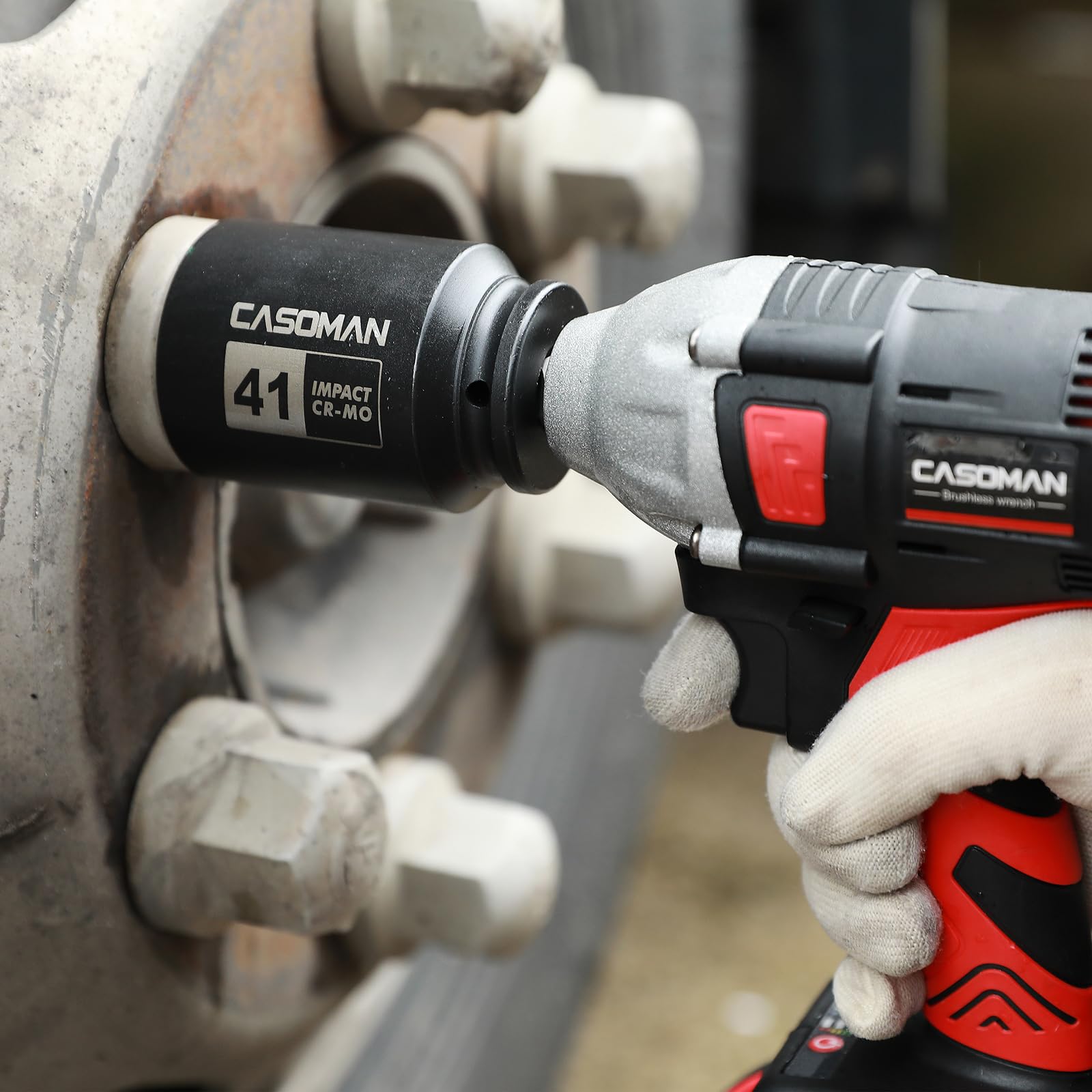 CASOMAN 1-year warranty information on packaging