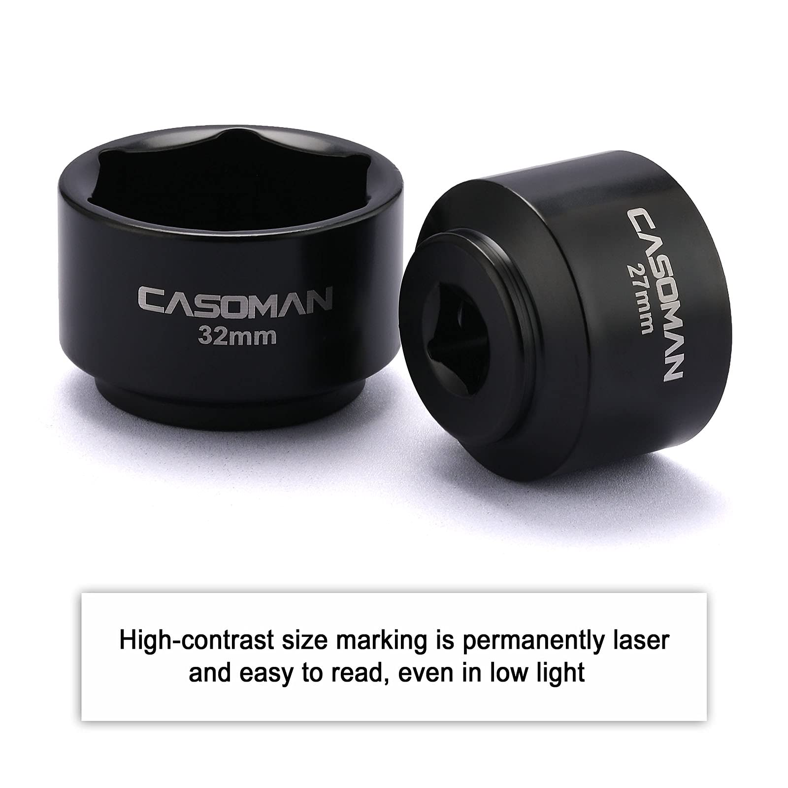 CASOMAN 36mm low-profile oil filter socket for larger canisters.