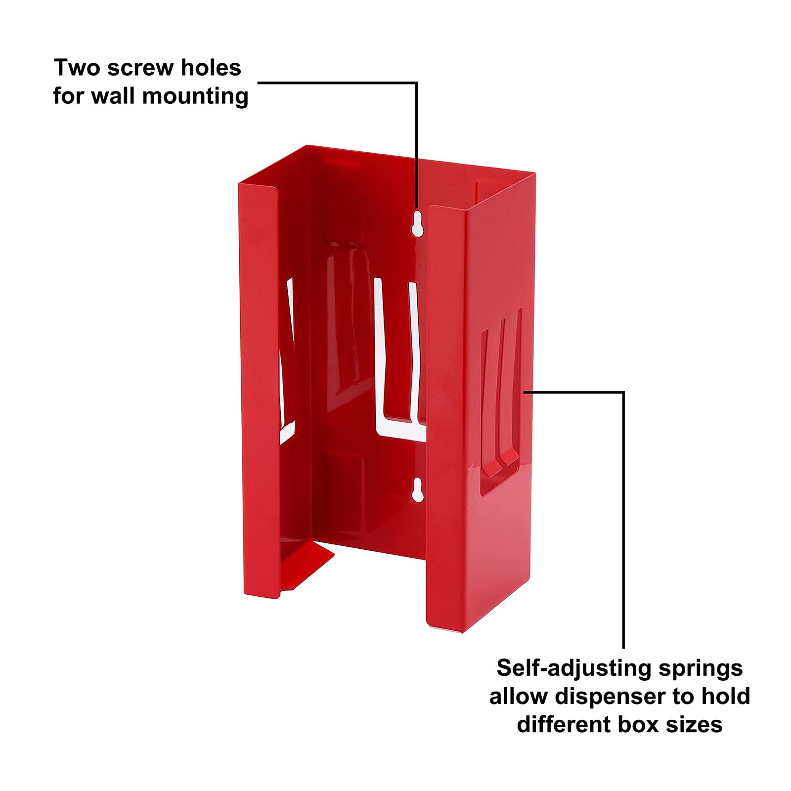 CASOMAN glove dispenser with 8 lb capacity keeps multiple boxes organized