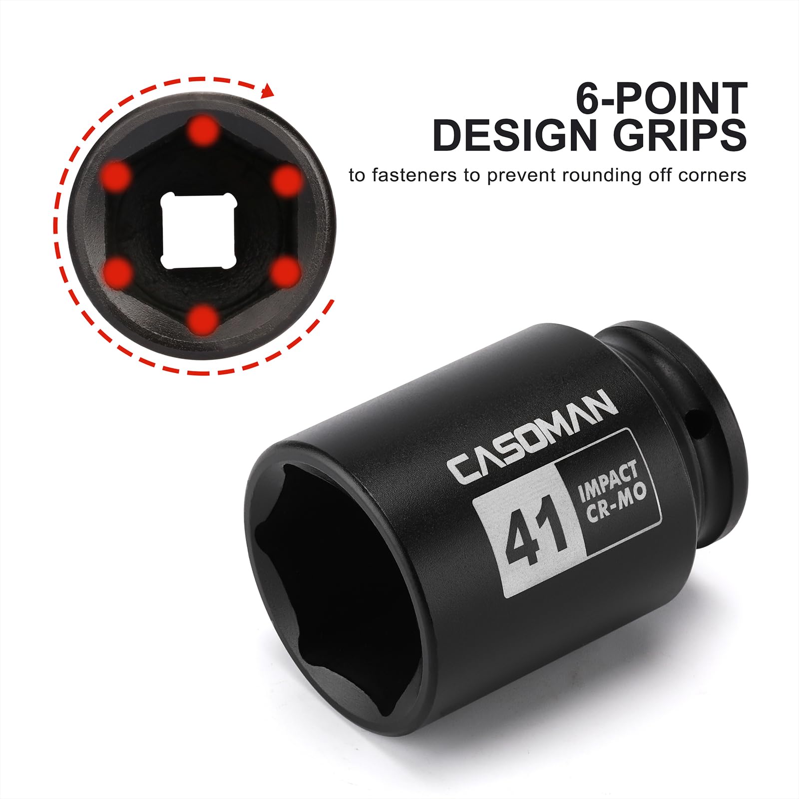 CASOMAN axle-nut socket in use for axle shaft removal
