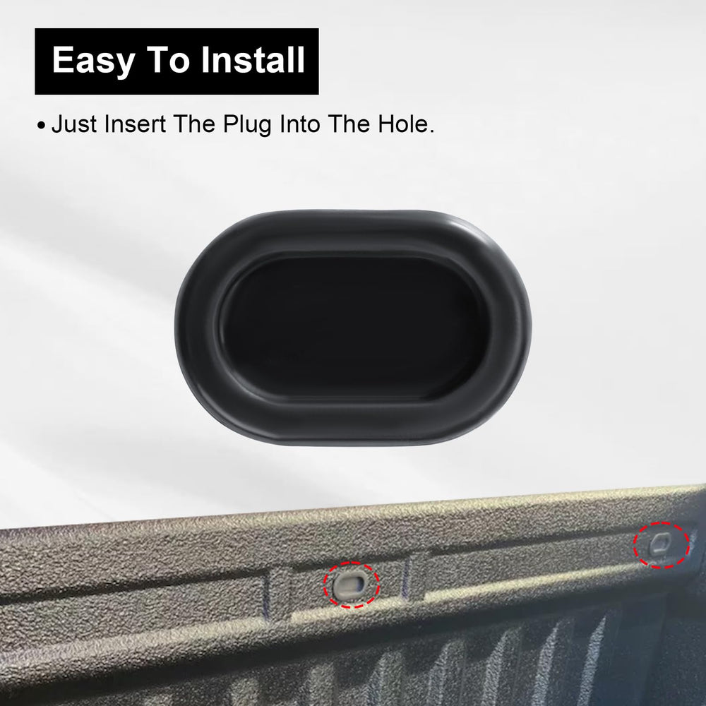 Casrram bed holes close-up highlights Silverado and Sierra compatibility