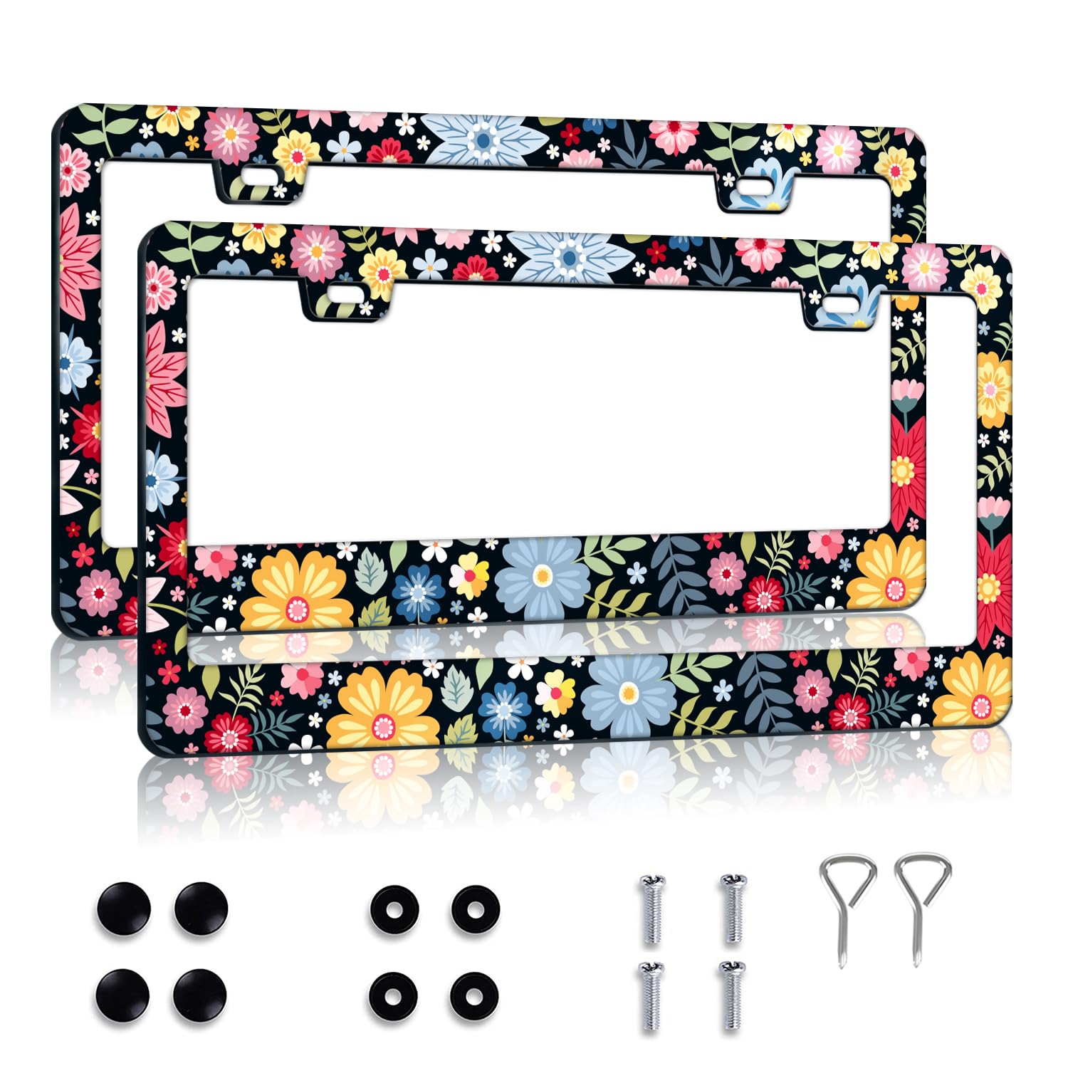 Casuru Hippie Flower Frame front view with vibrant print and stylish upgrade