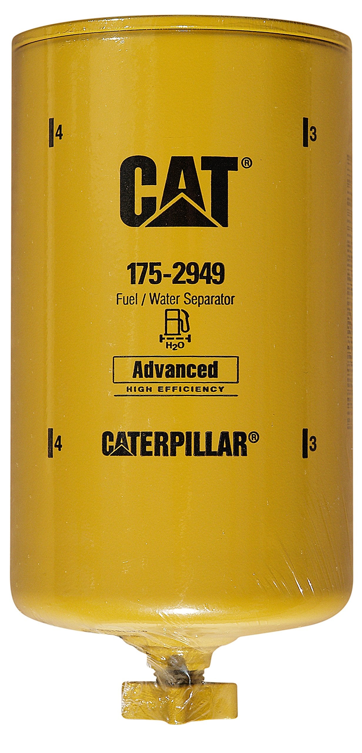 CAT 175-2949 fuel water separator front view for improved engine protection
