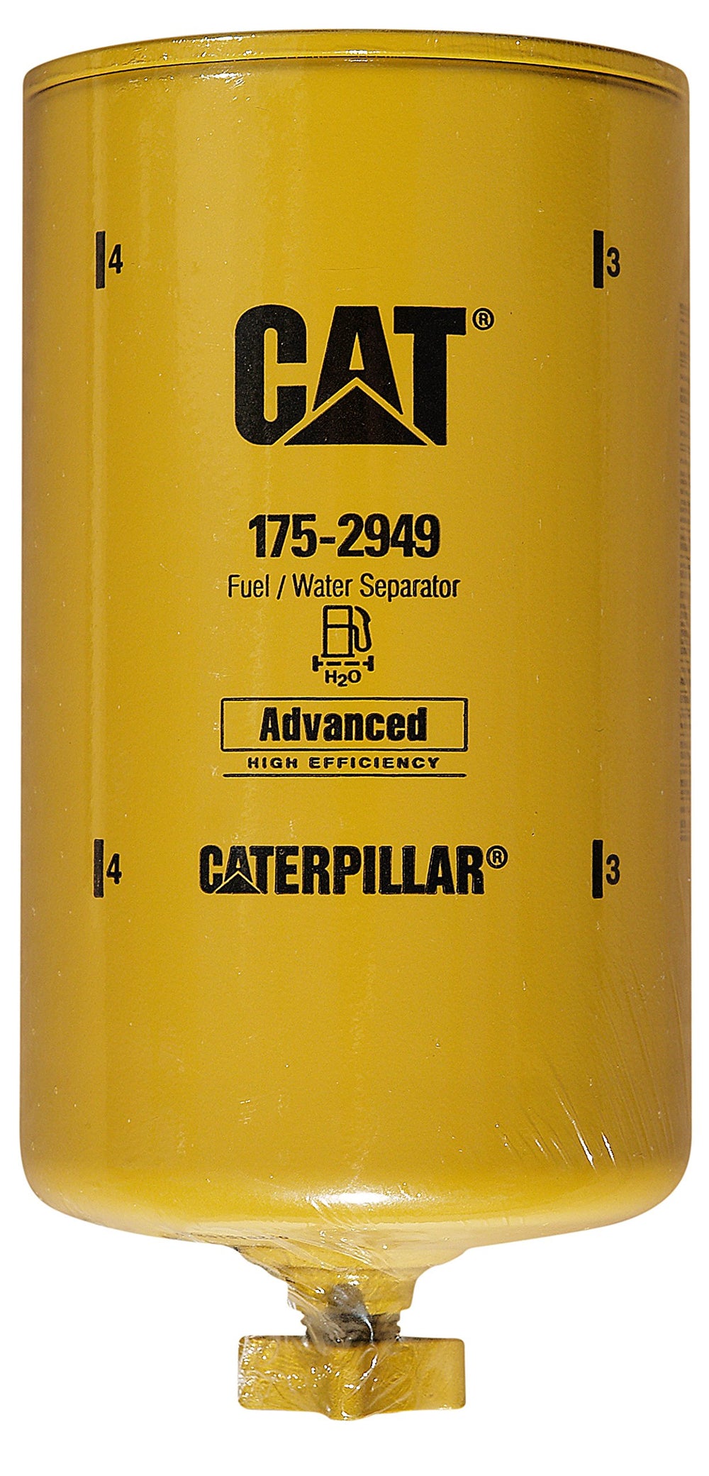 CAT 175-2949 fuel water separator front view for improved engine protection