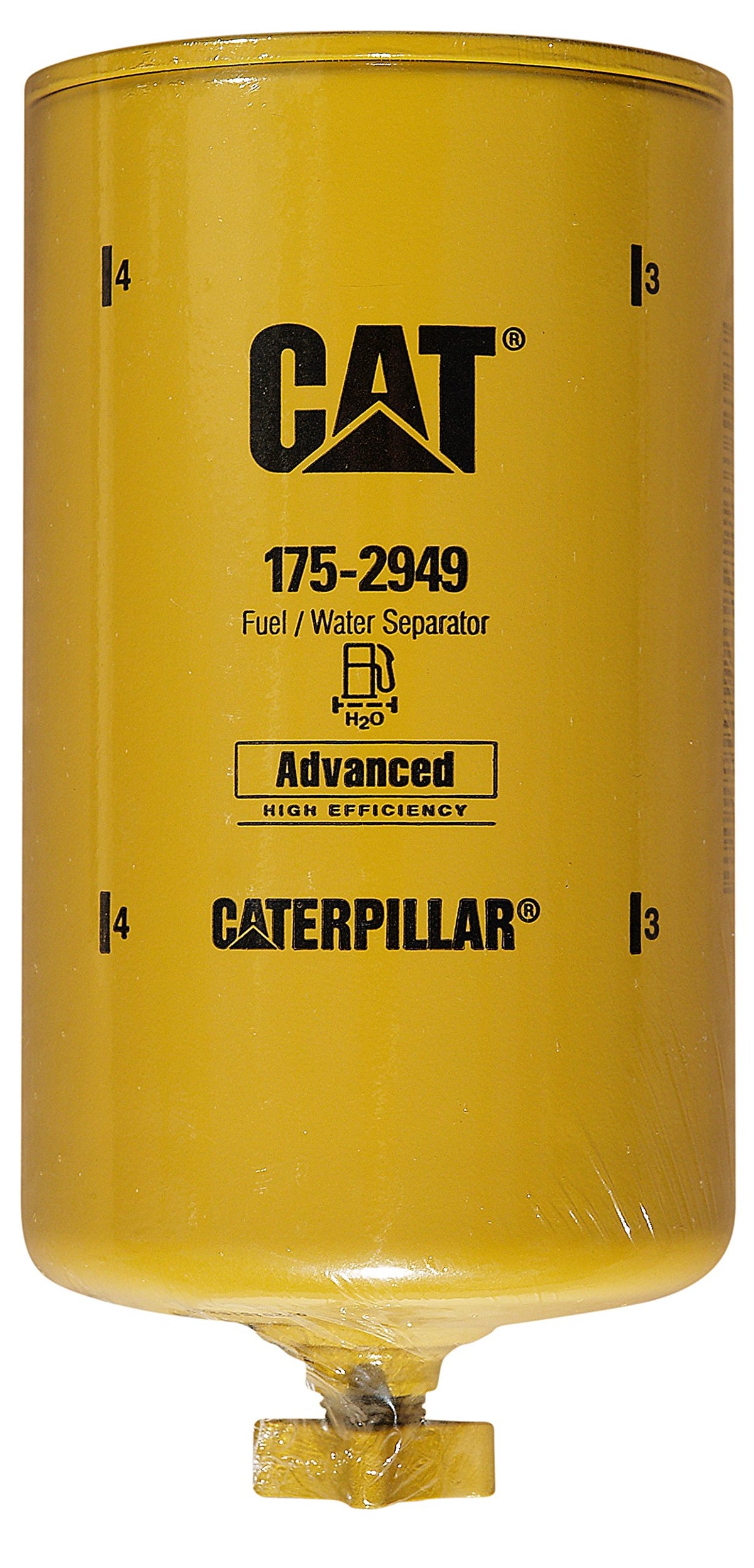 CAT 175-2949 fuel water separator front view for improved engine protection