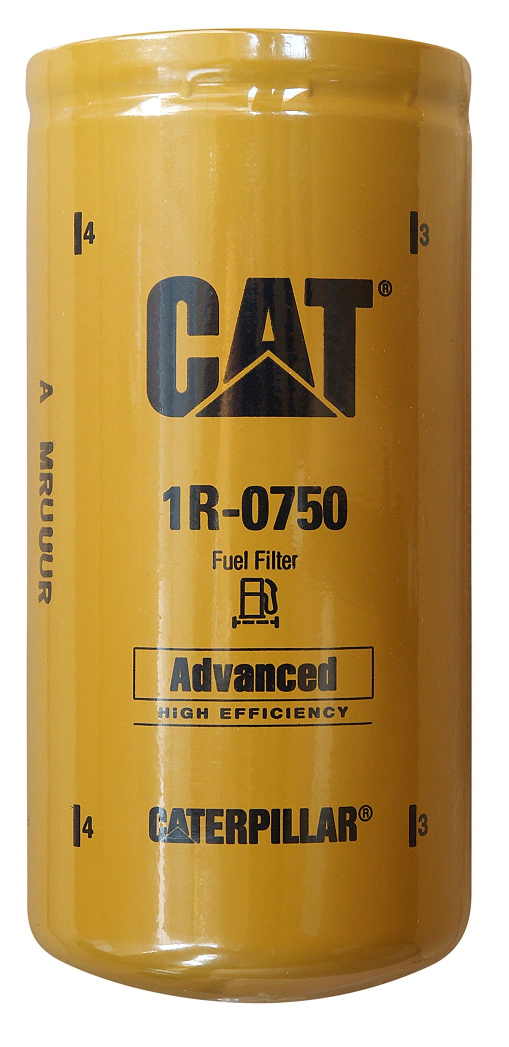 CAT 1R0750 filter pack 2 side view highlighting durable media and fit
