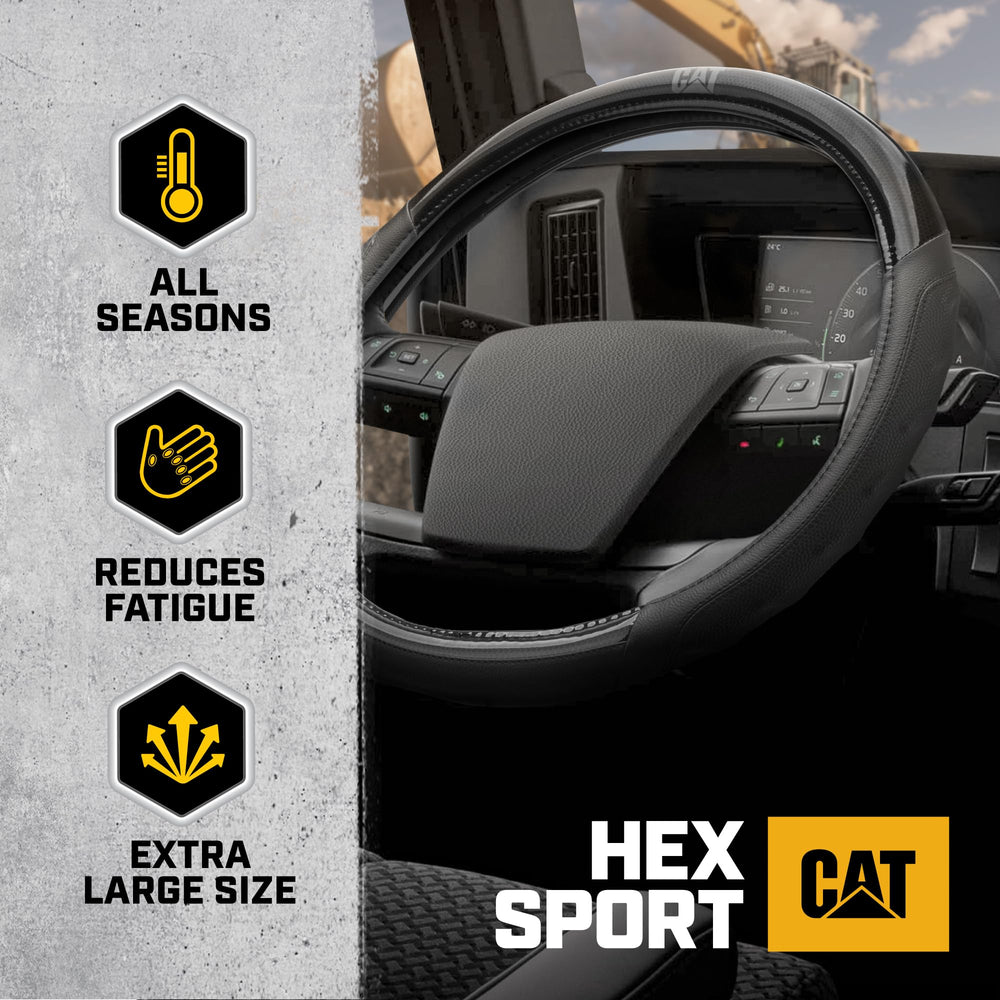 CAT BigGrip anti-slip ring in action for secure steering.