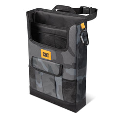 CAT Car Seat Organizer attached to front seat keeps travel essentials within easy reach