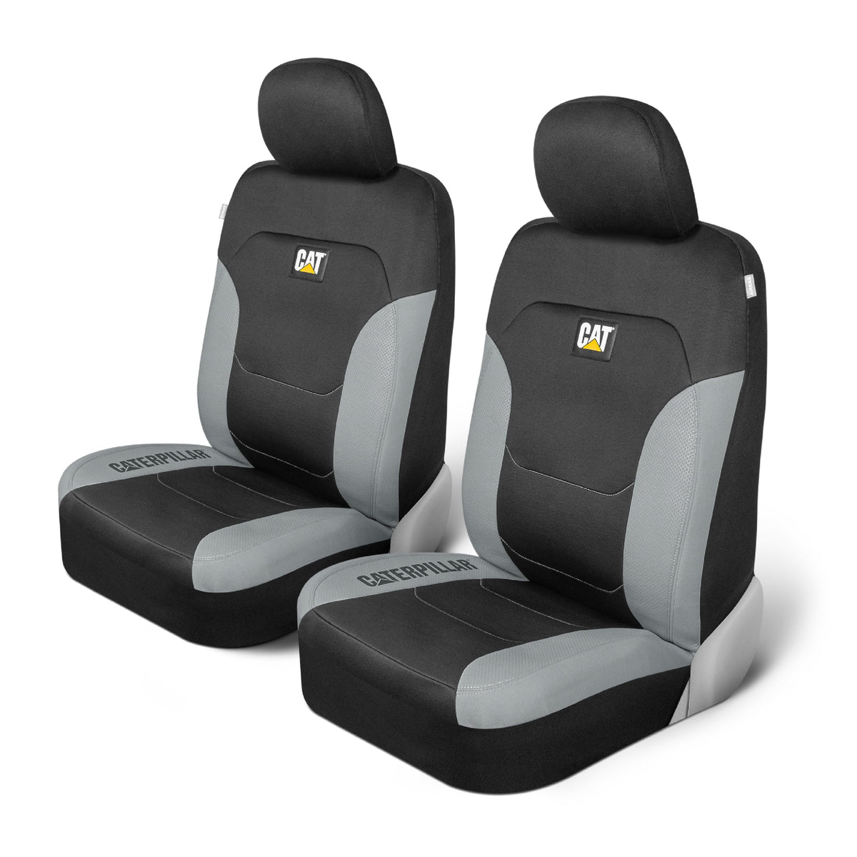 CAT Caterpillar MeshFlex front seat cover left view protects upholstery from spills.
