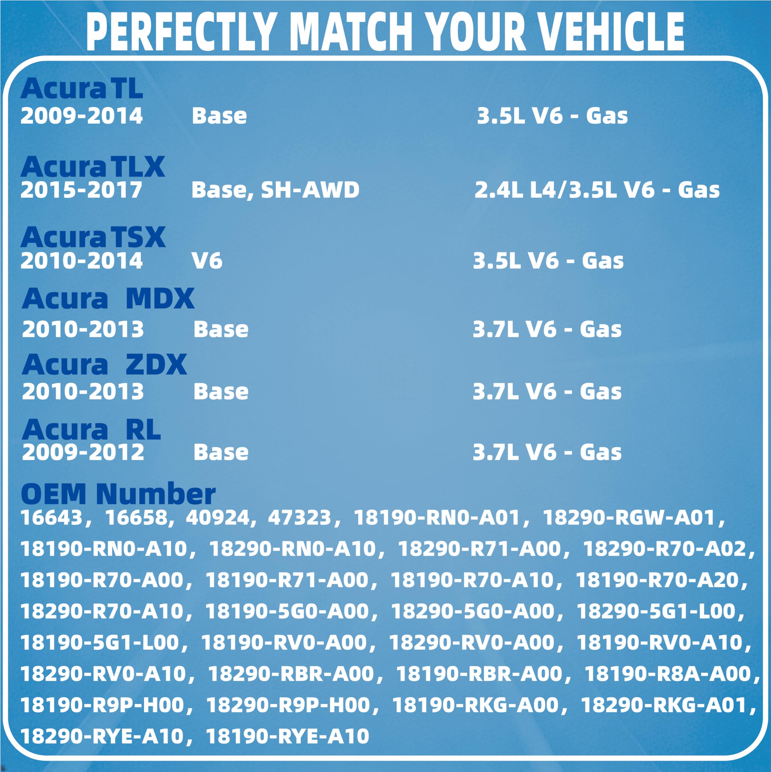 CAT CLEAN catalytic converter for Acura MDX 2014-2015 focusing on corrosion-resistant body.