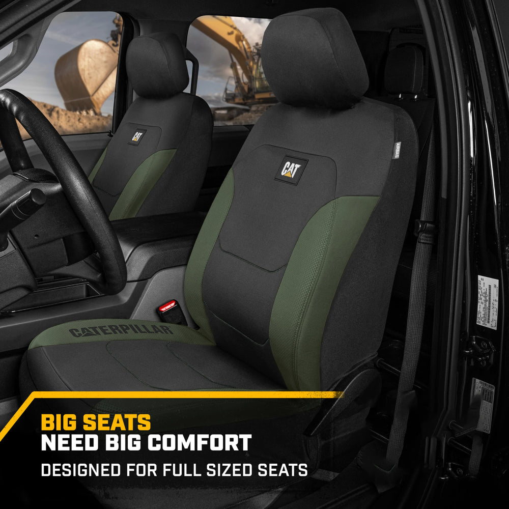 CAT Flexfit airbag compatible seats ensure safe deployment of side airbags.
