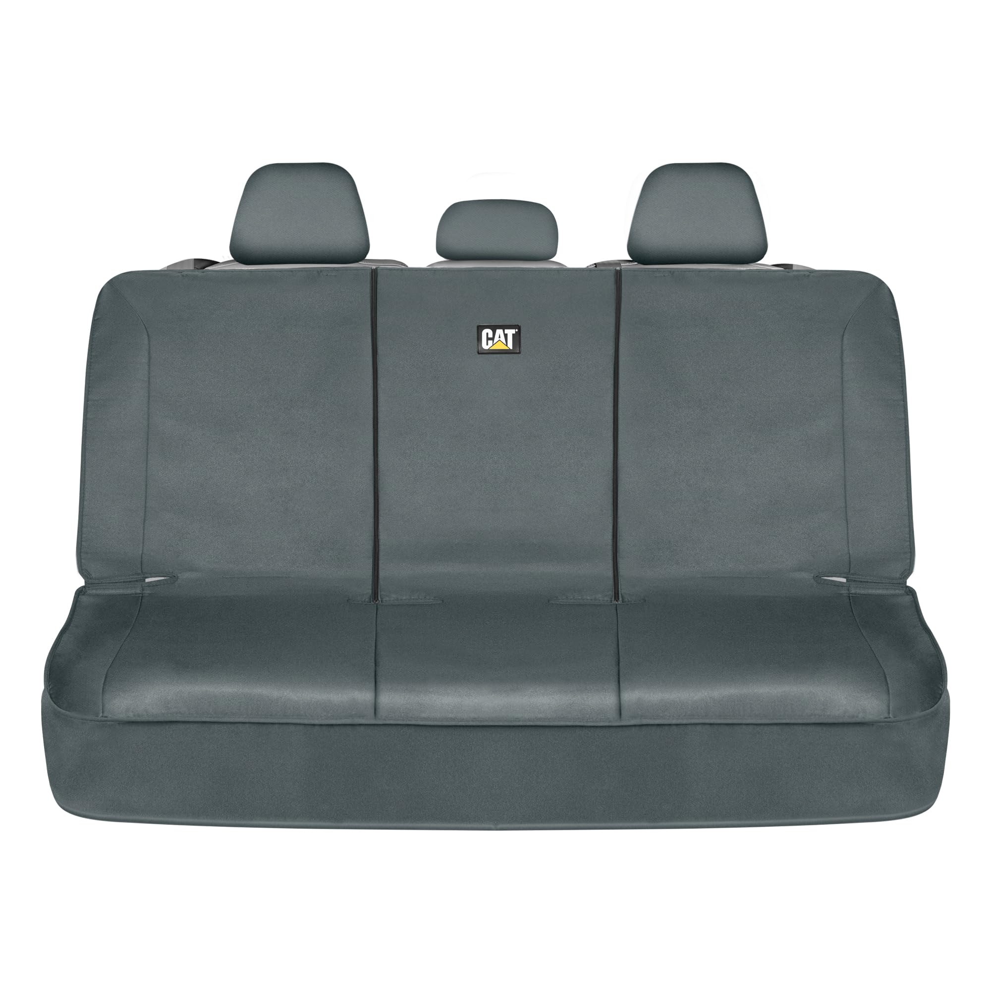 CAT FlexFit gray rear seat cover in canvas material for universal protection