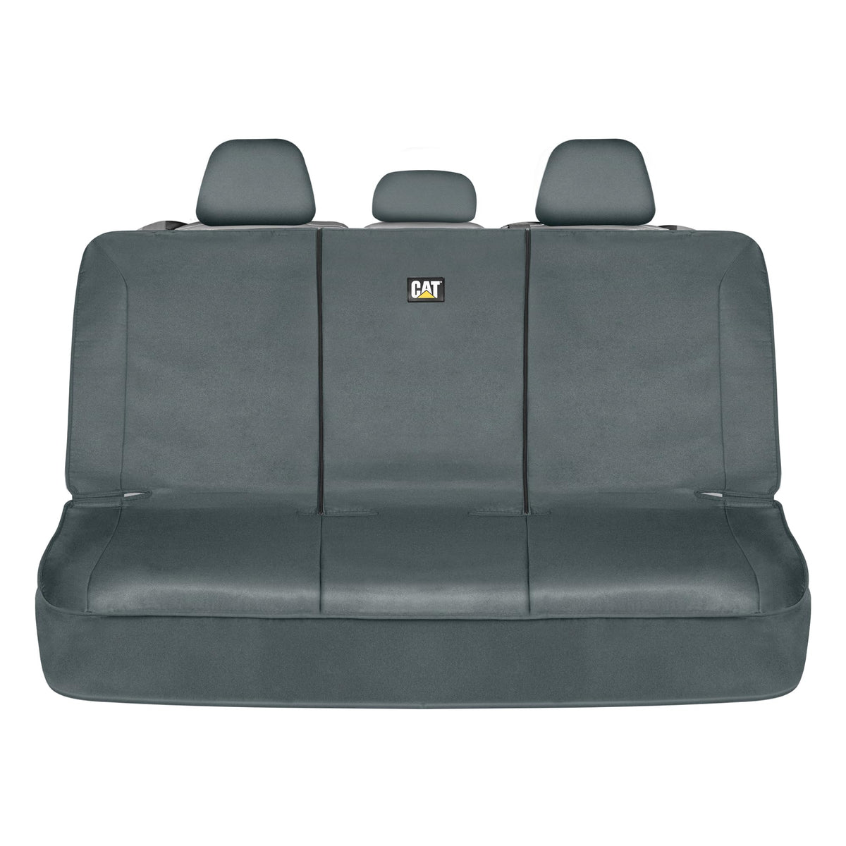 CAT FlexFit gray rear seat cover in canvas material for universal protection
