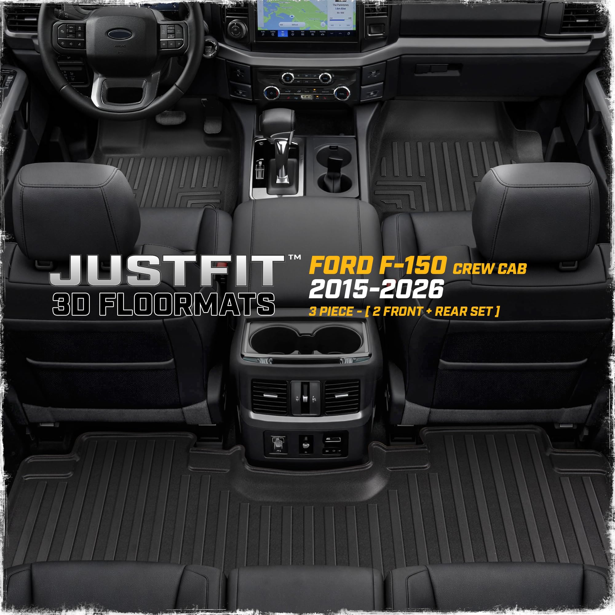 CAT floor mats rear view all-weather protection for rear carpets