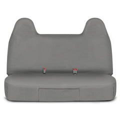 CAT seat cover with anti-slip backing protects Ford F-350 interior.