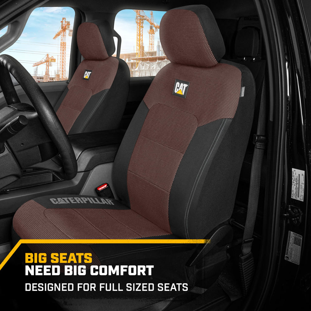 Airbag-compatible CAT seat covers allow safe side airbag deployment without interference