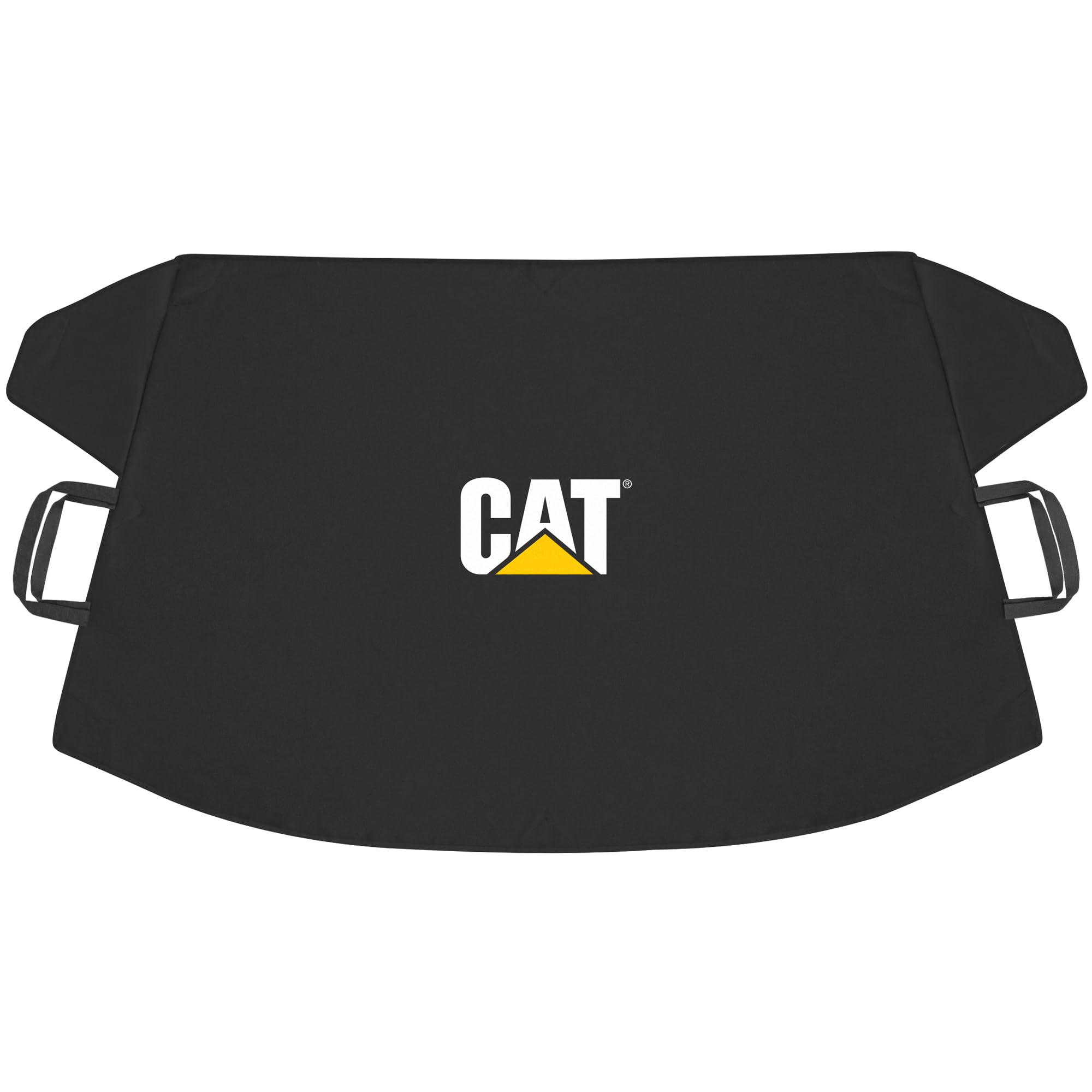 CAT windshield snow cover front view shields windshield from ice and snow.