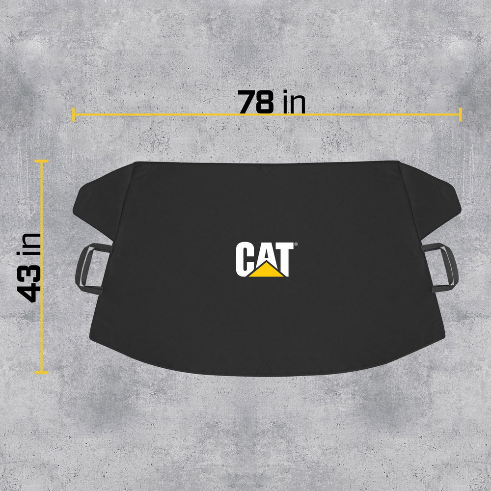 CAT windshield snow cover protects wiper blades from ice buildup.