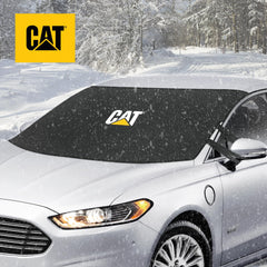CAT windshield snow cover stored in its protective case for neat storage.