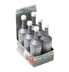 Cataclean six-pack bottles ready for emissions maintenance and cleaner fuel systems.