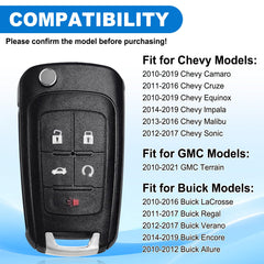 CAUORMOTE key fob battery included for quick swap