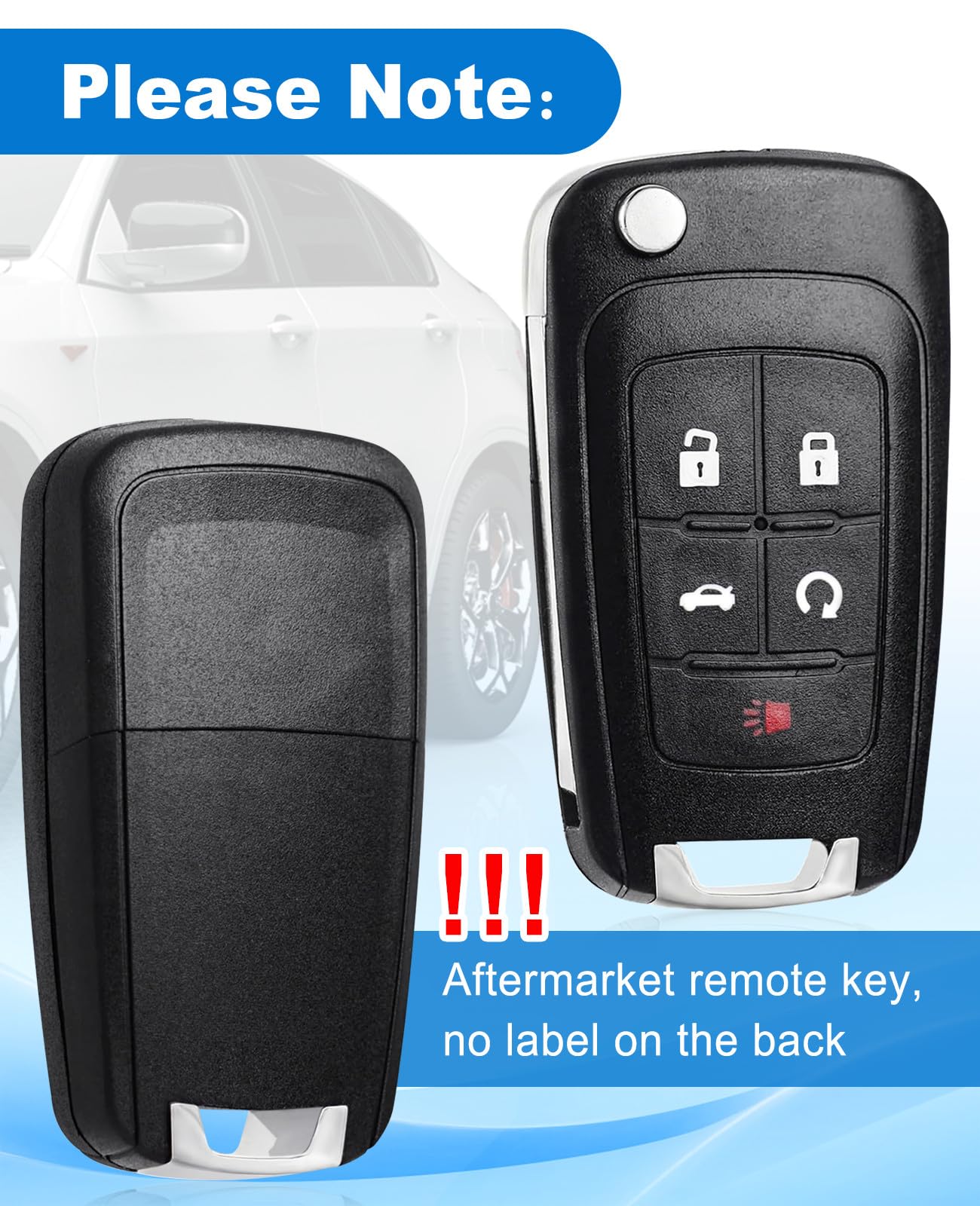 CAUORMOTE two-pack key fob electronics and batteries