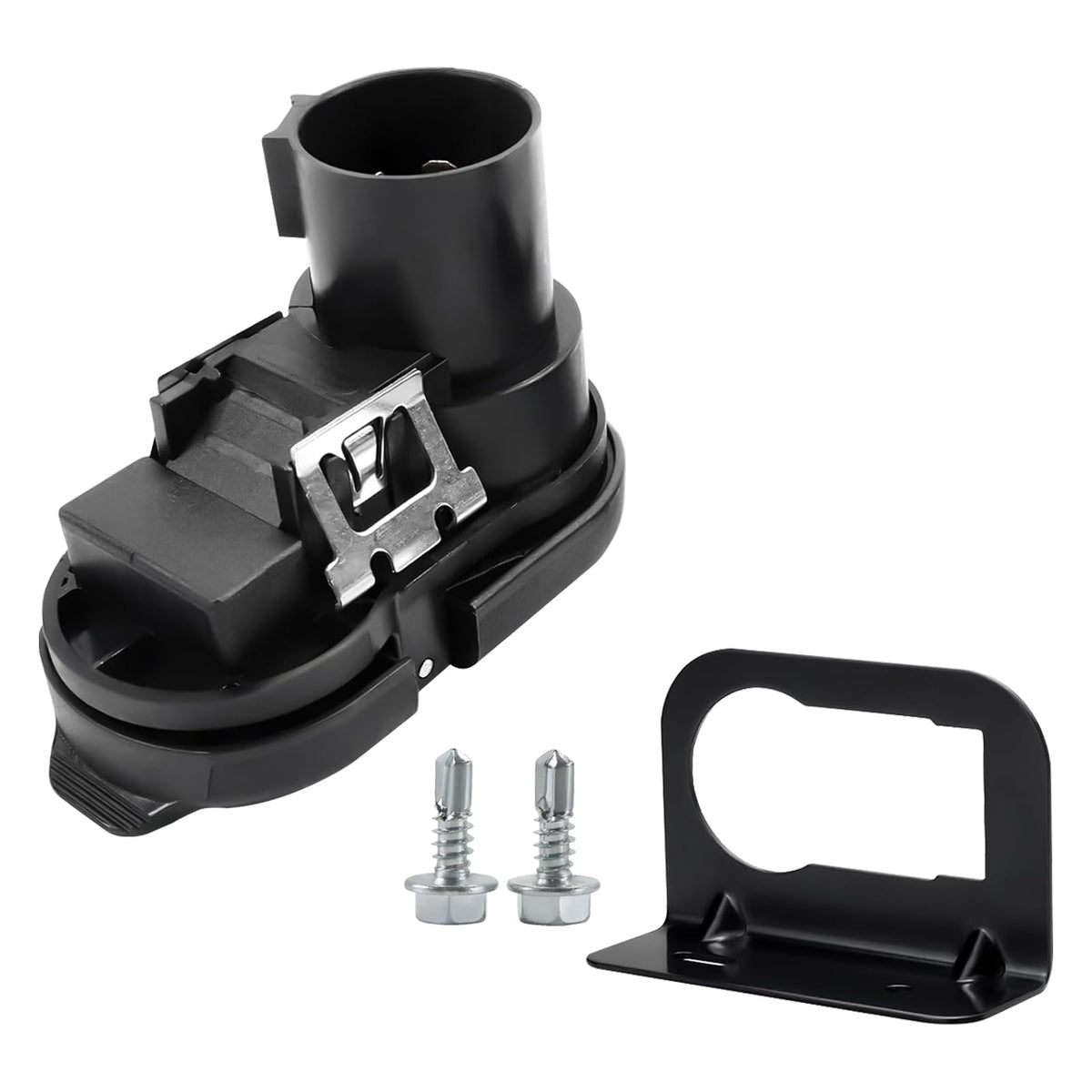 cautyfky 9u5z-14489-maa trailer connector front view with durable housing.