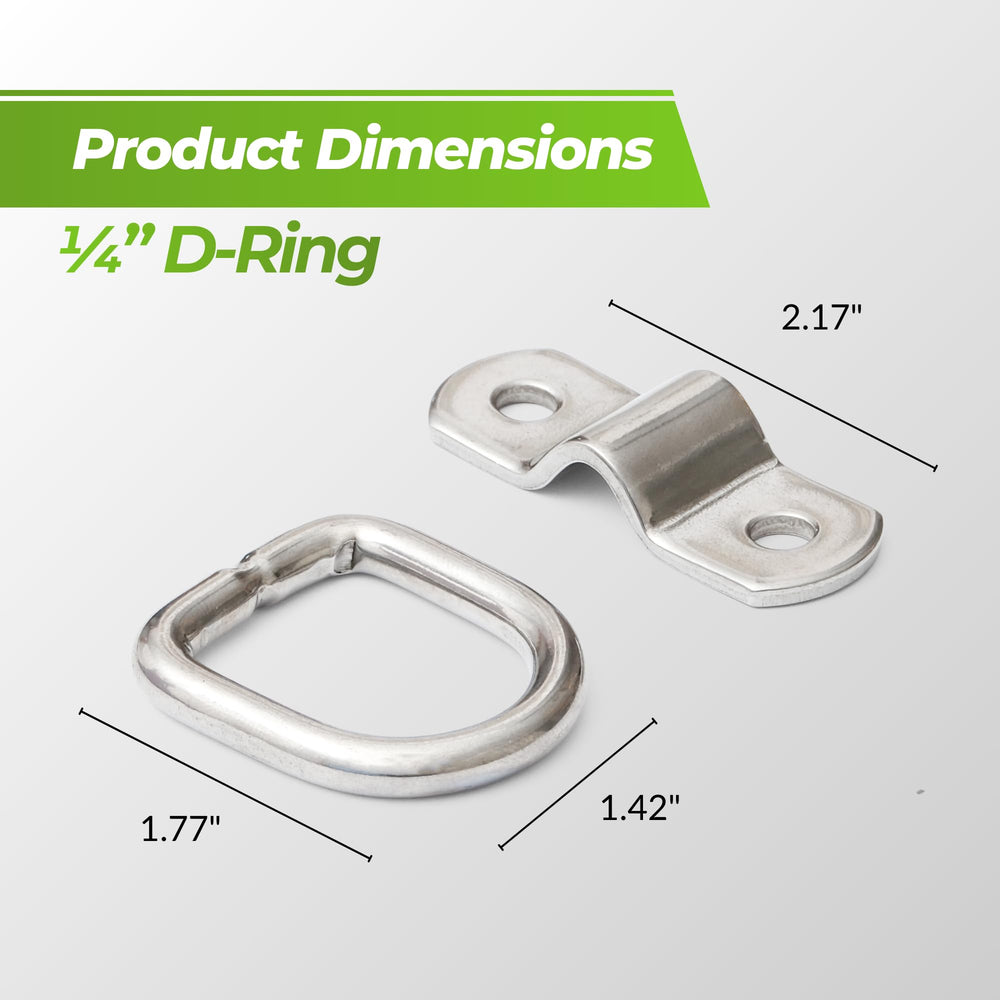 Cavo D-ring with mounting bracket demonstrates easy surface installation.