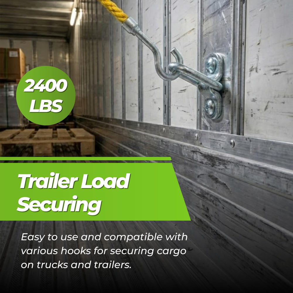Cavo D-ring with straps secures heavy gear with strong stainless steel.
