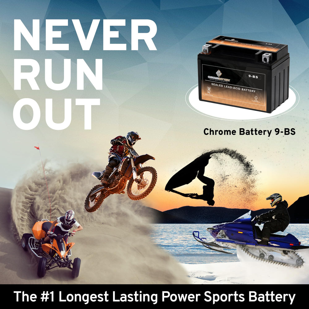 CB Chromebattery 9-BS installs quickly in a power sports vehicle
