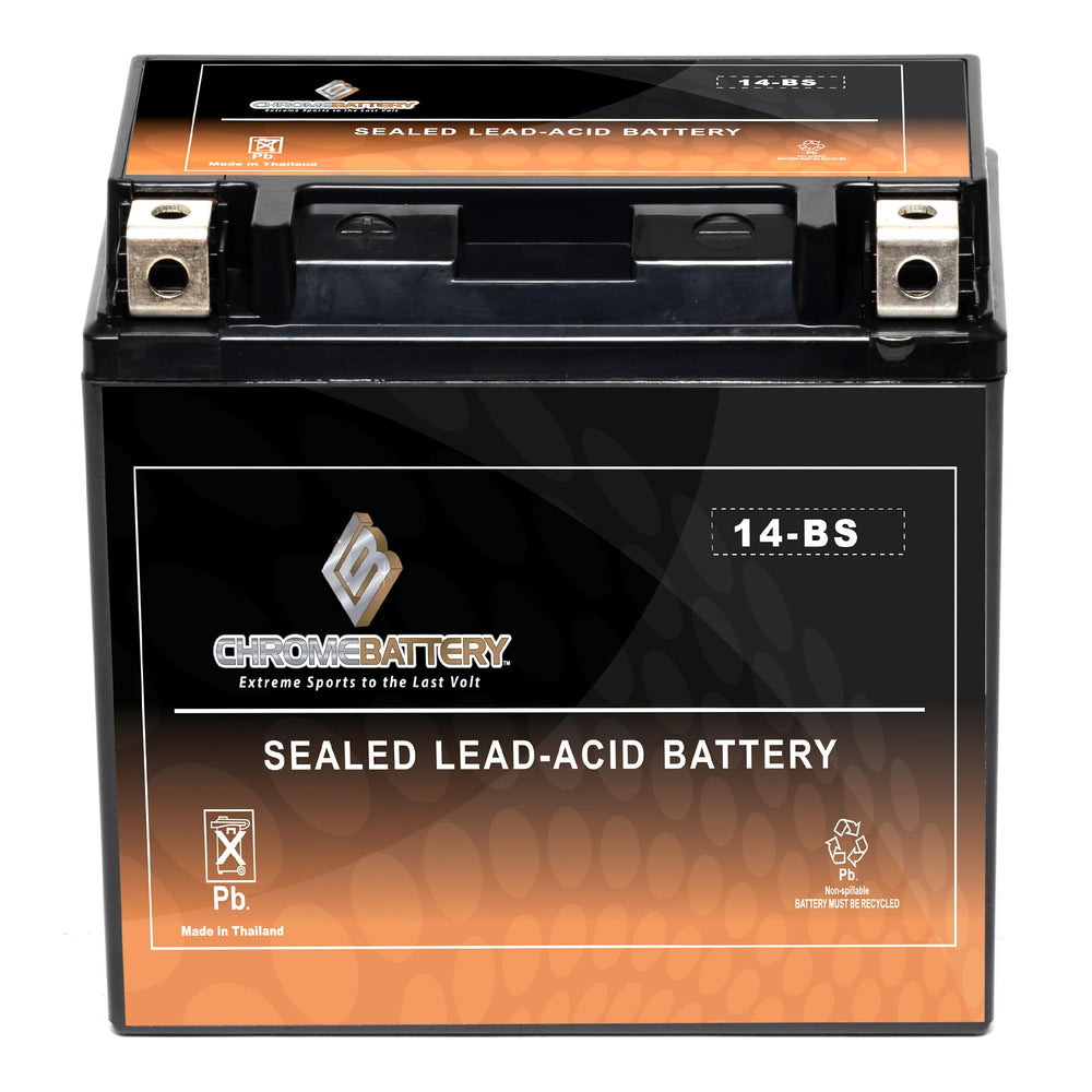 CB Chromebattery maintenance-free operation suitable for frequent starts on motorcycles and scooters.
