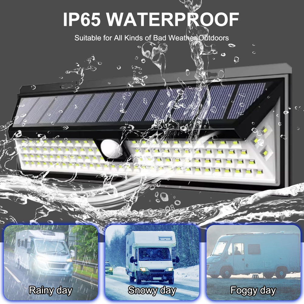 CCBASEBALL Solar RV Porch Light solar panel close-up demonstrates efficient charging.