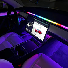 CCBASEBALL Tesla Model 3 dashboard LED strip for bright ambient glow