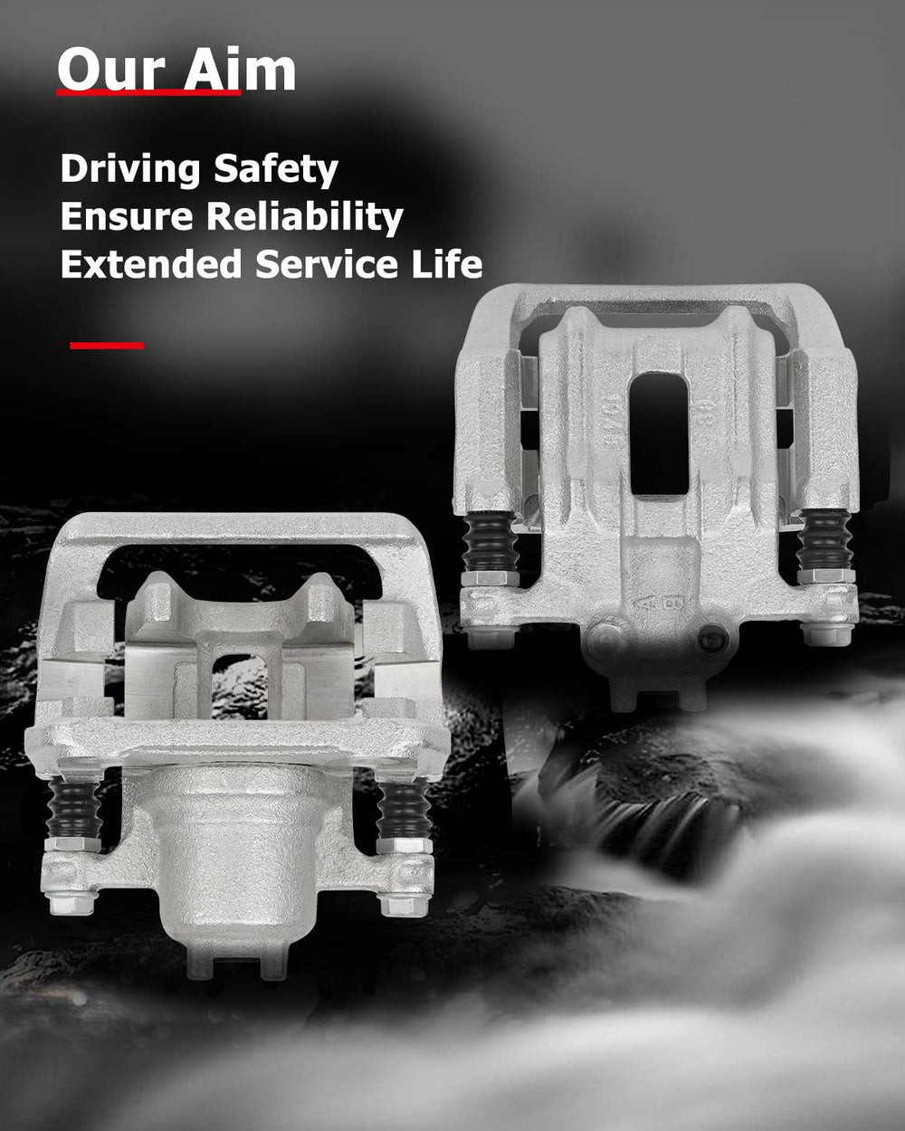 cciyu high-strength caliper full assembly designed to endure demanding driving