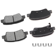 cciyu D1445 ceramic rear brake pad set in packaging, ready for quiet braking and easy install.