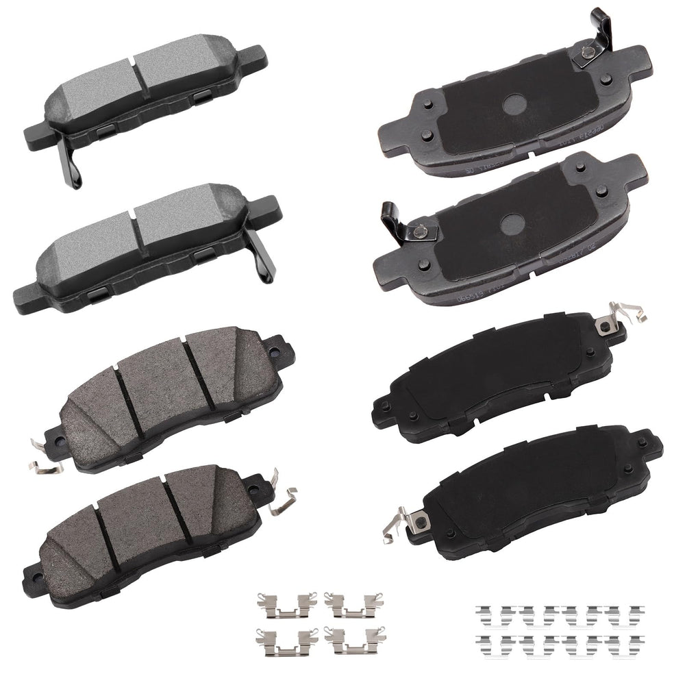 cciyu D905/D1650 front-rear ceramic brake pads kit for Nissan Altima with quiet stopping power