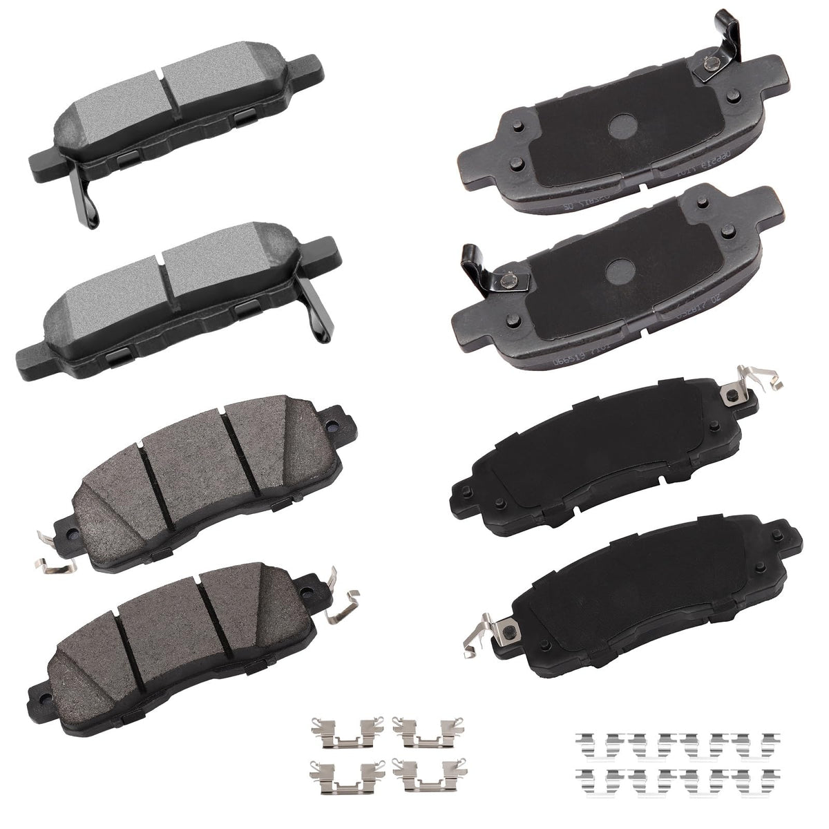 cciyu D905/D1650 front-rear ceramic brake pads kit for Nissan Altima with quiet stopping power