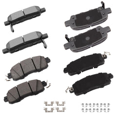 cciyu D905/D1650 front-rear ceramic brake pads kit for Nissan Altima with quiet stopping power