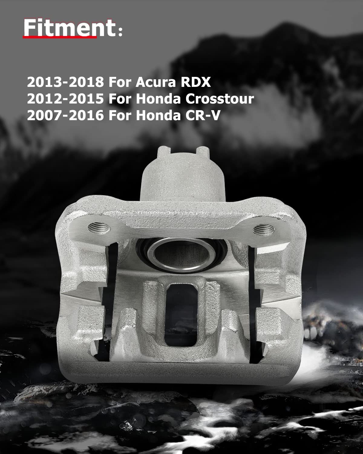 cciyu rear passenger brake caliper with bracket ensuring reliable rotor engagement