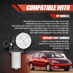 CCNLHZM power window motor for Toyota Highlander front left, smooth control
