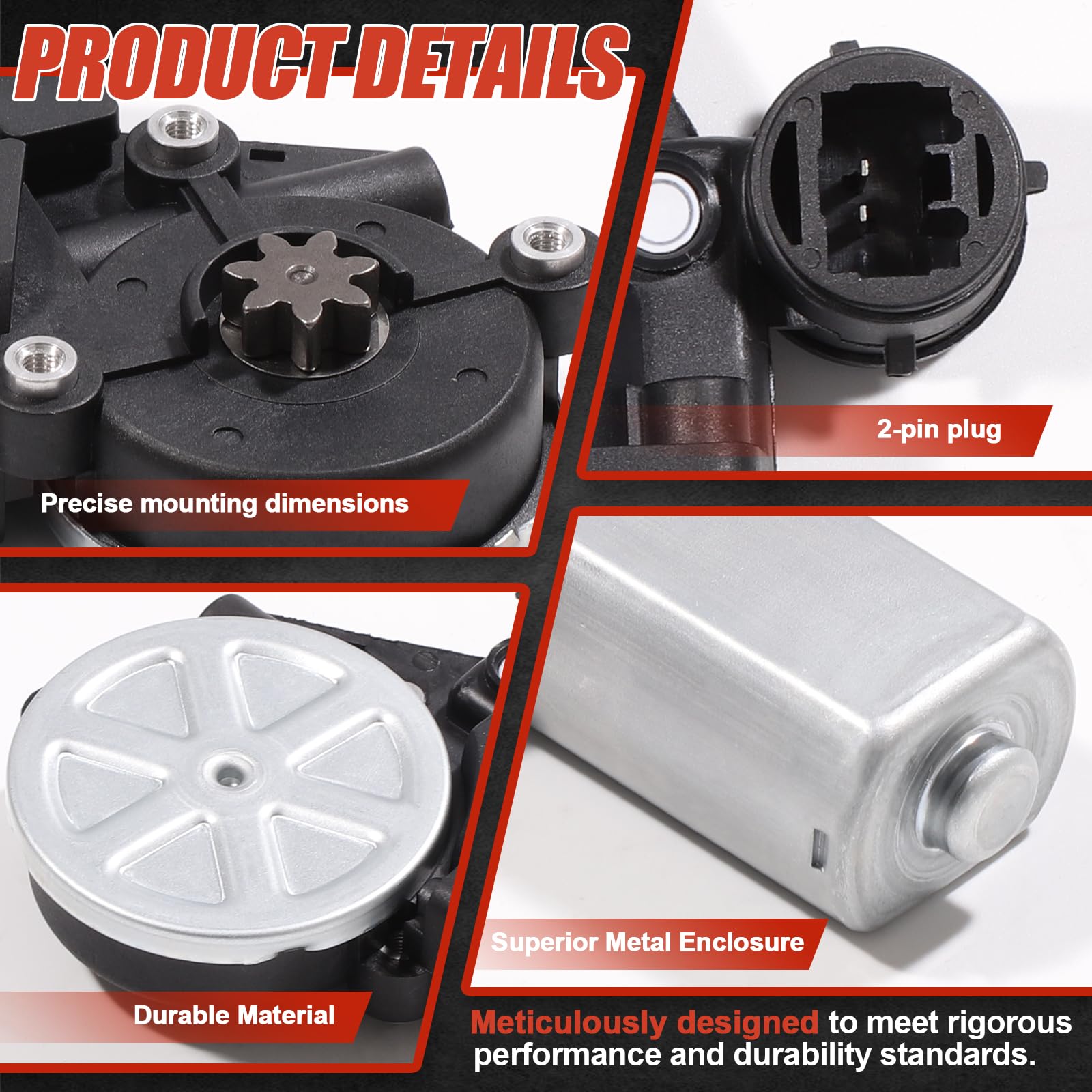 CCNLHZM power window motor for Scion xA front-right close-up for easy use.