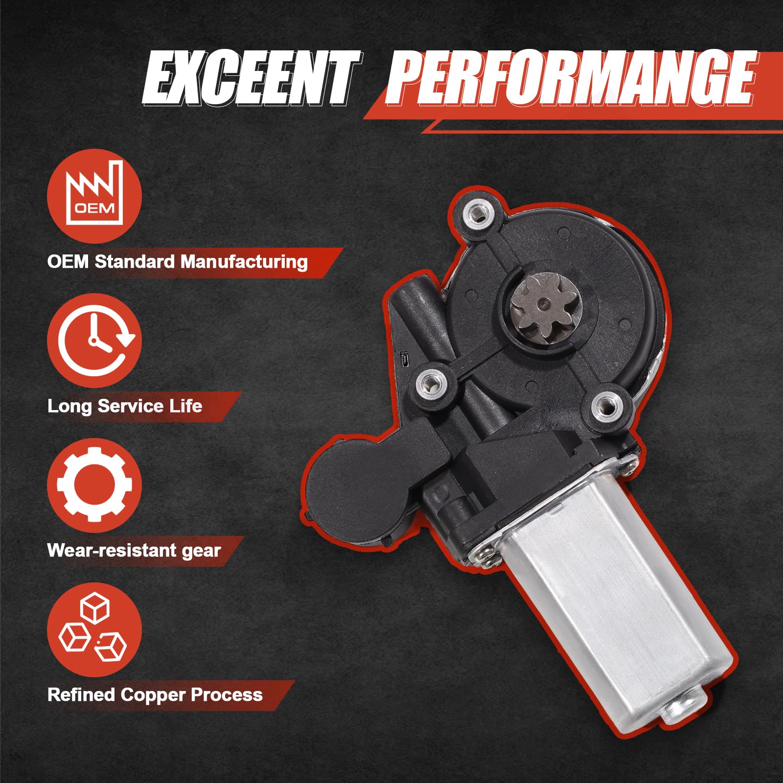 CCNLHZM window motor for Toyota RAV4 front-right close-up for reliable operation.